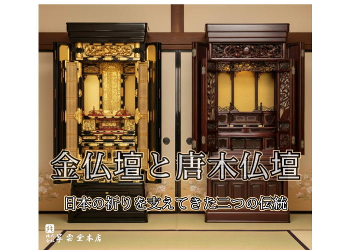 金仏壇と唐木仏壇 ― 日本の祈りを支えてきた二つの伝統