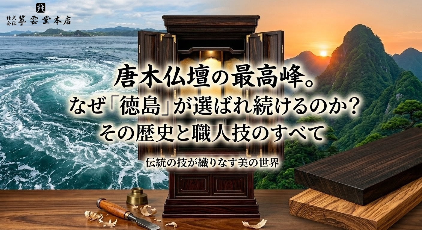 【総集編】唐木仏壇の最高峰。なぜ「徳島」が選ばれ続けるのか？その歴史と職人技のすべて